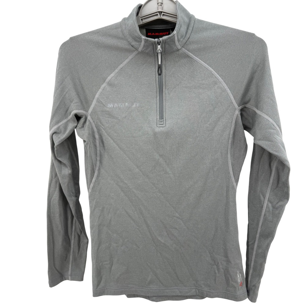 Mammut Women's Gray Quarter-Zip Long Sleeve Top